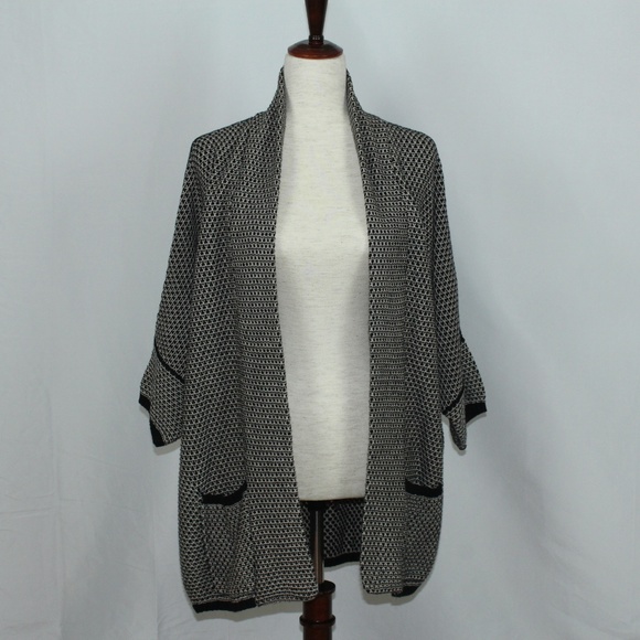 Splendid Open-Front Cardigan with Dolman Sleeves - Picture 3 of 3